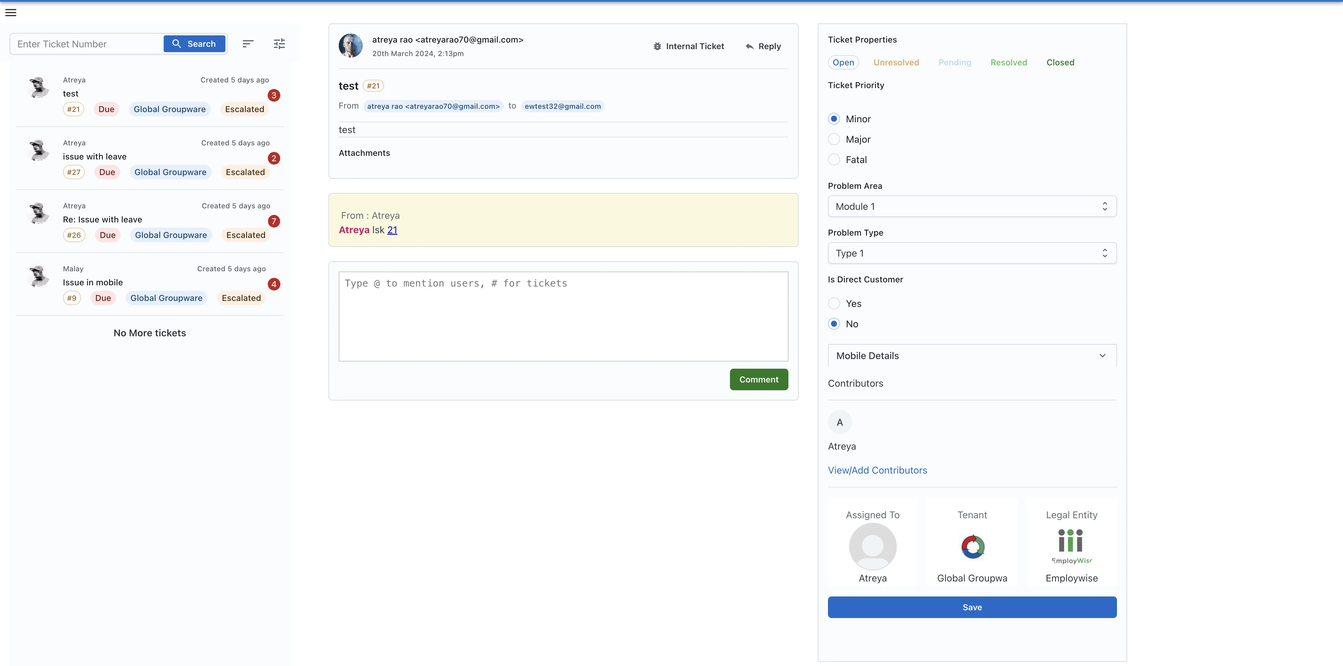 Ticketing system web app