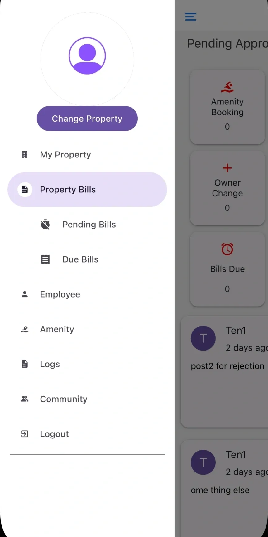 We Residents mobile app built with React Native