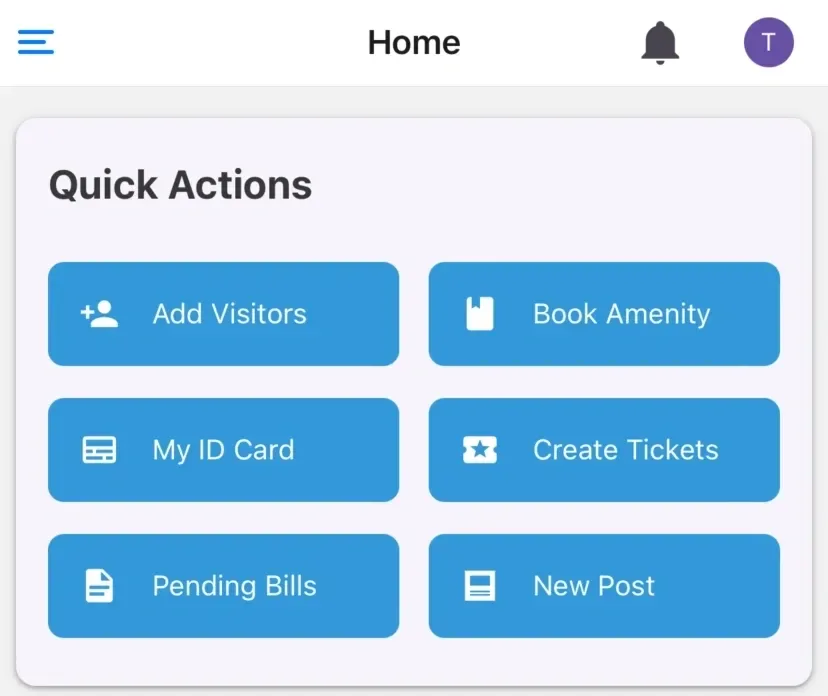 We Residents mobile app built with React Native